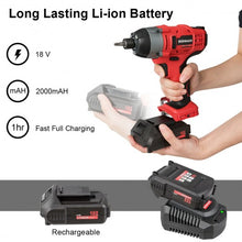 Load image into Gallery viewer, 18V Cordless Driver Impact Tool Kit with LED Light
