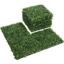 Load image into Gallery viewer, 12 Pcs 20" x 20" Artificial Plant Wall Panel Hedge Privacy Fence