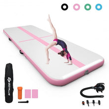 Load image into Gallery viewer, Air Track Inflatable Gymnastics Tumbling Mat with Pump-Pink