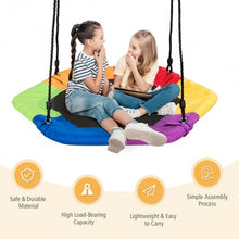Load image into Gallery viewer, 37� Hexagon Tree Kids Swing with Adjustable Hanging Rope-Colorful