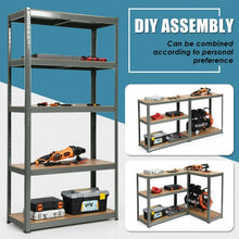 Load image into Gallery viewer, 72" Storage Shelf Steel Metal 5 Levels Adjustable Shelves-Gray
