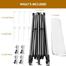 Load image into Gallery viewer, 10' x 10' Portable Pop Up Canopy Event Party Tent Adjustable w/ Roller Bag-White