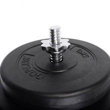 Load image into Gallery viewer, 64 lbs Gym Lifting Exercise Barbell Dumbbell Set