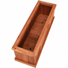 Load image into Gallery viewer, 2' x 4" Wooden Decorative Planter Box for Garden Yard and Window