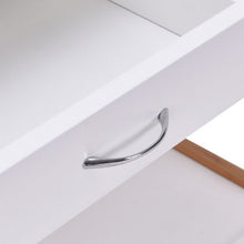 Load image into Gallery viewer, White Rolling Kitchen Island Trolley Cart