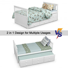 Load image into Gallery viewer, Alternative Twin Captain's Bunk Bed-White