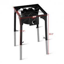 Load image into Gallery viewer, 100 000-BTU Portable Propane Outdoor Camp Stove with Adjustable Legs