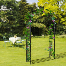 Load image into Gallery viewer, 7.2Ft Garden Decoration Climbing Plants Arch Steel Arbor