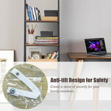 Load image into Gallery viewer, 4 Tier Bookcase Metal Frame Bookshelf Storage Plant Stand