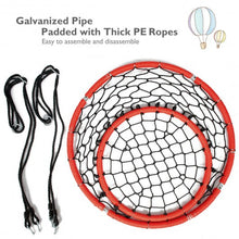Load image into Gallery viewer, Net Hanging Swing Chair with Adjustable Hanging Ropes-Orange