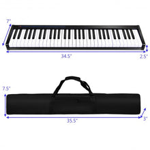 Load image into Gallery viewer, 61-Key Portable Digital Stage Piano with Carrying Bag-Black