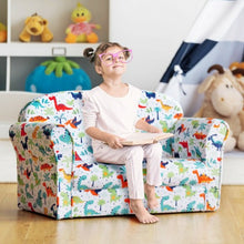 Load image into Gallery viewer, Double Kids Dinosaur Sofa Children Armrest Couch