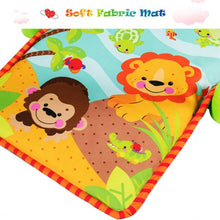 Load image into Gallery viewer, 4-in-1 Baby Play Gym Mat with 3 Hanging Educational Toys