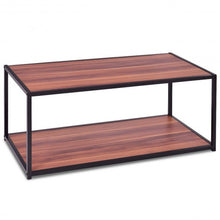 Load image into Gallery viewer, Durable Rectangular Coffee Table with Bottom Shelf