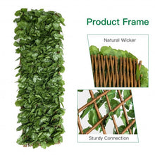 Load image into Gallery viewer, 3 Pcs Retractable Artificial Leaf Faux Ivy Privacy Fence Screen Expandable