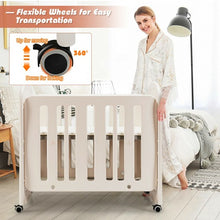 Load image into Gallery viewer, 3-in-1 Baby Bed Crib with 2" Mattress