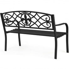Load image into Gallery viewer, Patio Park Yard Outdoor Furniture Steel Bench