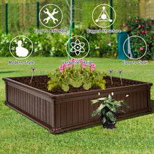 Load image into Gallery viewer, 2 PCS Raised Garden Rectangle Plant Box-Brown