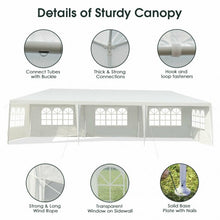 Load image into Gallery viewer, 10' x 30' Outdoor Party Wedding 5 Sidewall Tent Canopy Gazebo