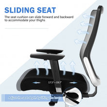 Load image into Gallery viewer, Ergonomic Mesh Office Chair Sliding Seat Height Adjustable with Armrest