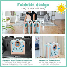 Load image into Gallery viewer, 14-Panel Foldable Baby Safety Play Yard with Lockable Gate
