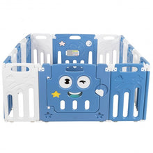 Load image into Gallery viewer, 16-Panel Foldable Baby Playpen Kids Activity Centre-Blue