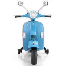 Load image into Gallery viewer, 6V Kids Ride on Vespa Scooter Motorcycle with Headlight-Blue
