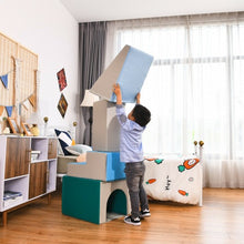 Load image into Gallery viewer, 4-piece Single-Tunnel SoftZone Climb Crawl Activity Play Set Toddler Kid