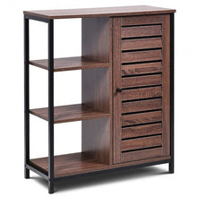 Load image into Gallery viewer, Industrial Bathroom Storage Free Standing Cabinet with 3 Shelves