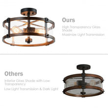 Load image into Gallery viewer, 3-Light Living Room Retro Flush Mount Ceiling Light