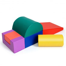 Load image into Gallery viewer, 6 Piece Climb Crawl Play Set Indoor Kids Toddler -Red