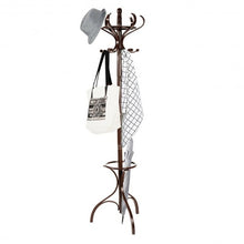 Load image into Gallery viewer, Wood Coat Hat Rack Tree Clothes Hanger-Bronze