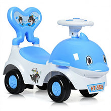 Load image into Gallery viewer, 3-in-1 Baby Walker Sliding Car Pushing Cart Toddler Ride-Blue