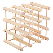 Load image into Gallery viewer, Wooden Bottle Rack Wine Holder for 12 Bottles