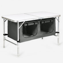 Load image into Gallery viewer, Height Adjustable Folding Camping Table-Gray
