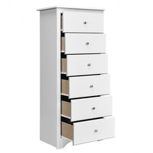 Load image into Gallery viewer, 6 Drawers Chest Dresser Clothes Storage Bedroom Furniture Cabinet-White