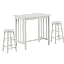 Load image into Gallery viewer, 3-Piece Counter Height Breakfast Table with 2 Stools
