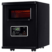 Load image into Gallery viewer, 1500 W Electric Portable Remote Infrared Heater Black