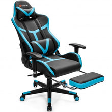 Load image into Gallery viewer, Reclining Racing Chair with Lumbar Support Footrest