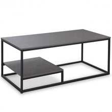 Load image into Gallery viewer, 2-Tier Cocktail Accent End Coffee Table w/ Shelf