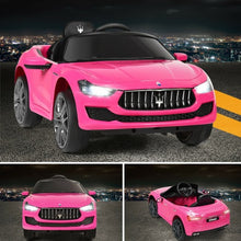 Load image into Gallery viewer, 12 V Remote Control Maserati Licensed Kids Ride on Car-Pink