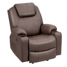 Load image into Gallery viewer, Electric Power Lift Leather Massage Sofa-Brown