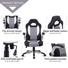 Load image into Gallery viewer, PU Leather Executive Racing Style Bucket Seat Chair 2015 Office Desk Chair