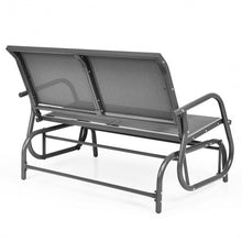 Load image into Gallery viewer, Swing Glider Chair 48" Loveseat Rocker Lounge Backyard-Gray