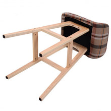Load image into Gallery viewer, Modern Wood Linen Bar Stool Dining Counter Barstools High Chair Furniture-Red