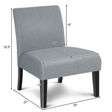 Load image into Gallery viewer, Modern Upholstered Armless Cozy Fabric Chair