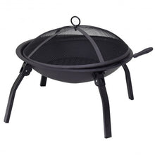 Load image into Gallery viewer, 22" Outdoor Portable Folding 4 Legs Fire Pit Fireplace