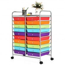 Load image into Gallery viewer, 20 Drawers Storage Rolling Cart Studio Organizer-Color