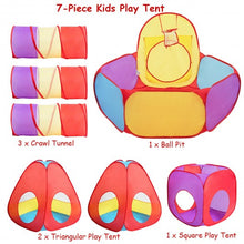 Load image into Gallery viewer, 7 pcs Kids Ball Pit Pop Up Play Tents
