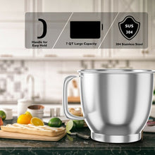 Load image into Gallery viewer, 3-in-1 Multi-functional 6-speed Tilt-head Food Stand Mixer-Red